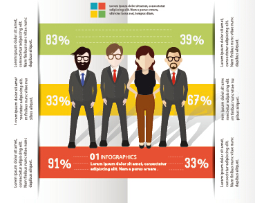 template infographic businessman business 