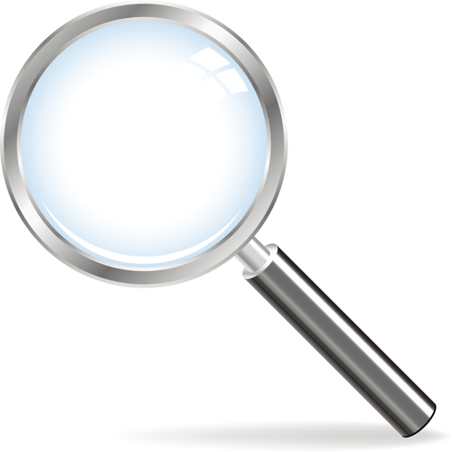 Different Magnifying glass design vector set 01