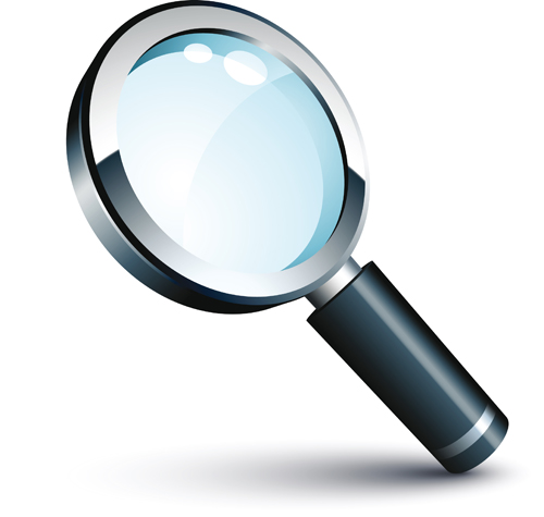 Different Magnifying glass design vector set 03
