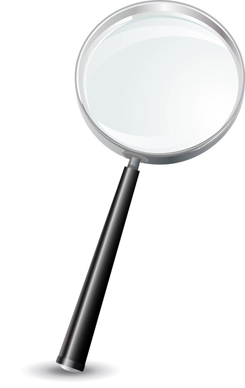 Different Magnifying glass design vector set 04