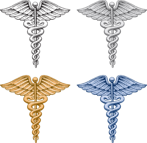 Vector Snake symbol design elements 05