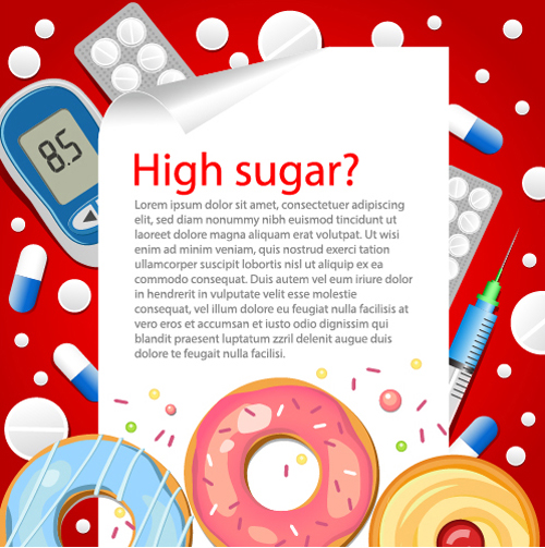Modern fast food poster material vector 01