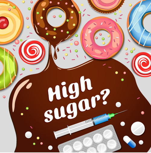 Modern fast food poster material vector 05