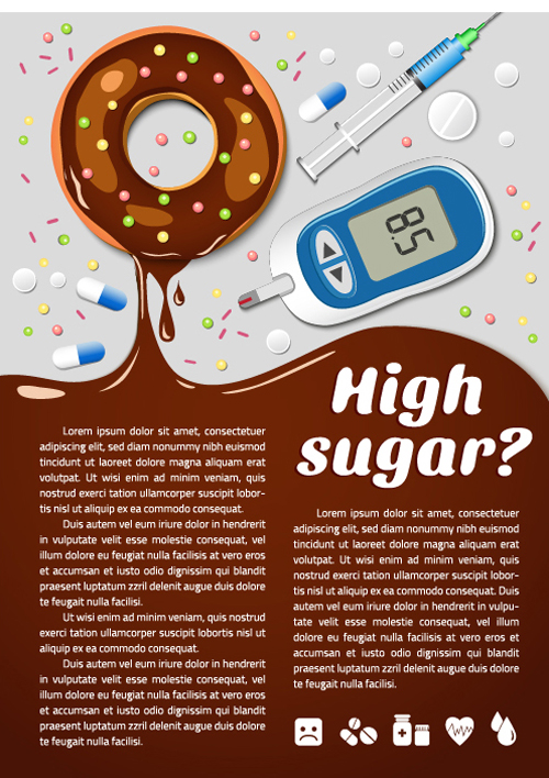 Modern fast food poster material vector 13