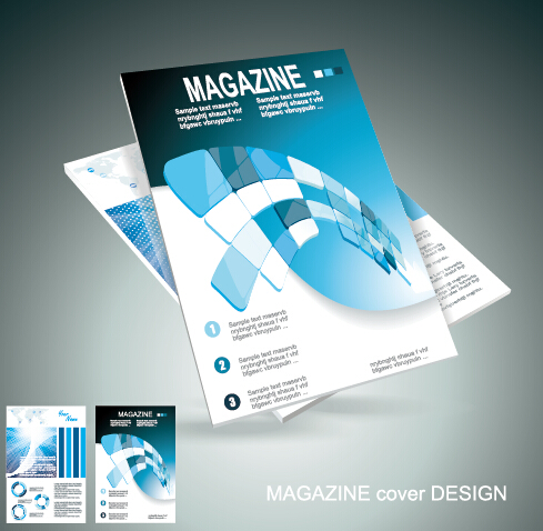 rn magazine abstract cover vector 01 Modern magazine abstract cover vector 01