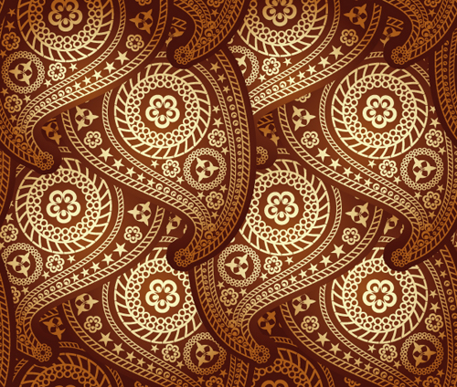 seamless pattern vector pattern paisley ornate 