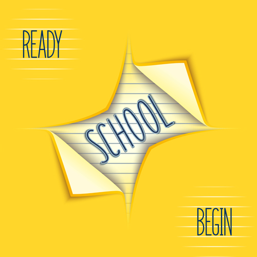 Paper school vector background 02 Paper school vector background 02