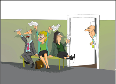 Elements of cartoon People vector 02