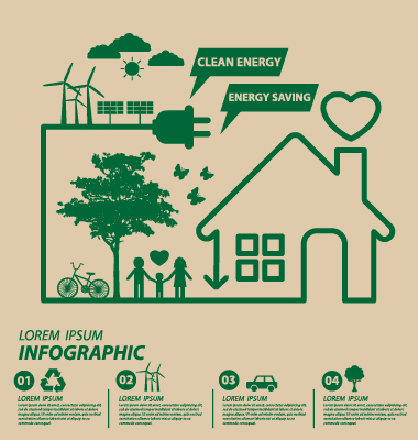 Save world eco environmental protection template vector 01