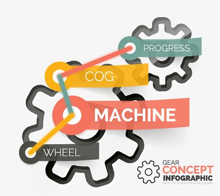 Vector set concept infographics business graphics 03