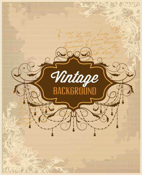 Huge collection of Vintage background vector 16