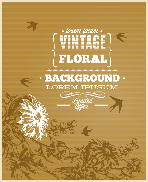 Huge collection of Vintage background vector 17