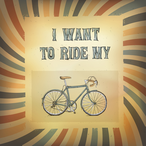 Vintage bicycle poster vectors 03 Vintage bicycle poster vectors 03