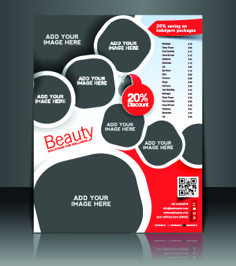 Business flyer and brochure cover design vector 23