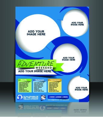 Business flyer and brochure cover design vector 34