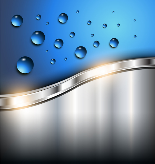Transparent water drops design background vector 04