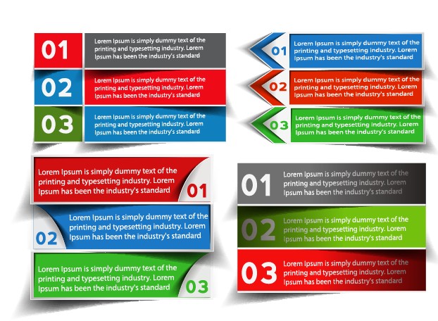 Banners web design vector 05