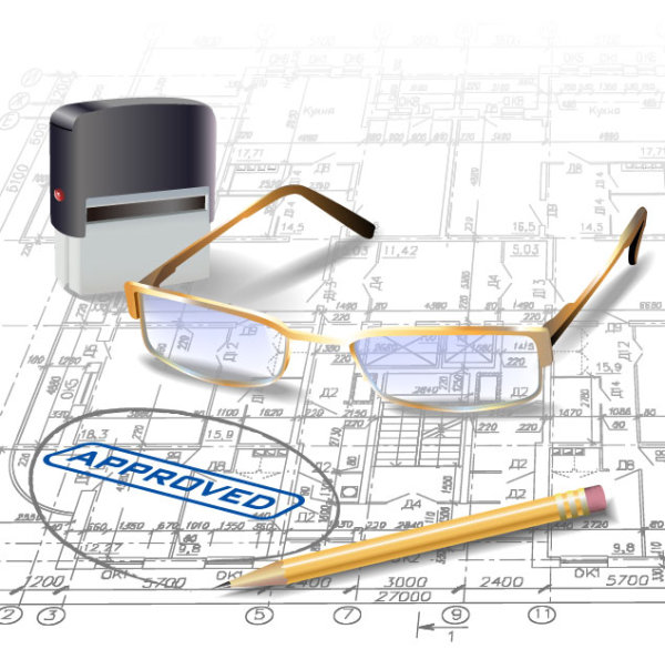 Architecture drawings design elements vector graphics 07