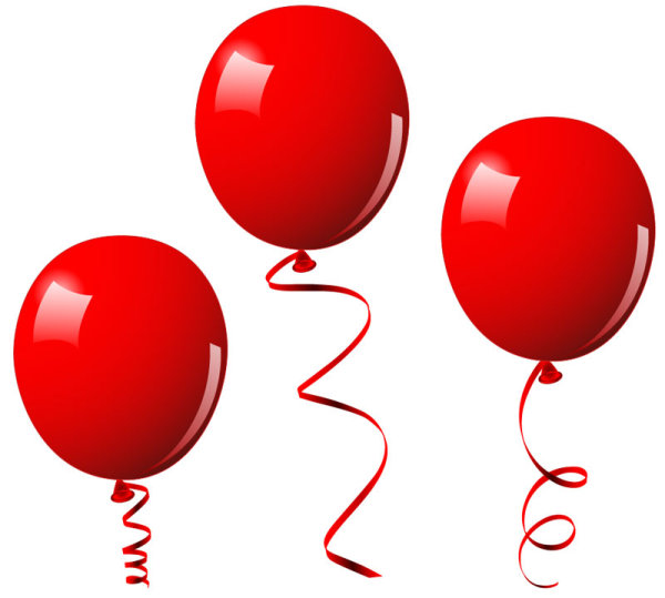 Festival elements of colorful balloon Illustration vector 06