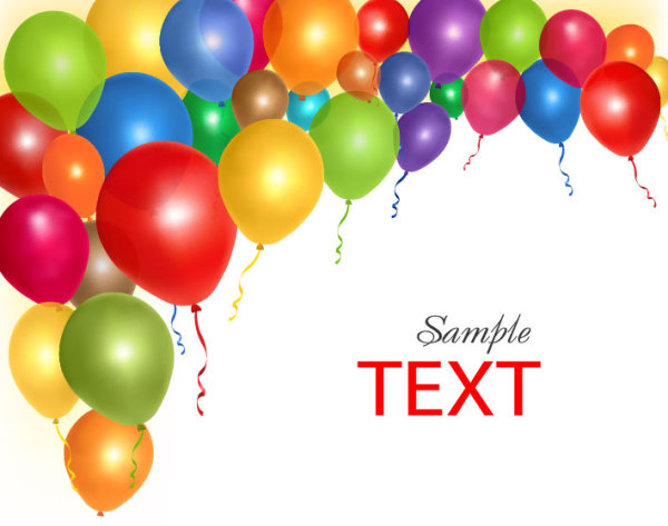 Festival elements of colorful balloon Illustration vector 08