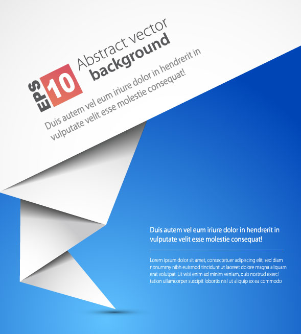 Elements of Abstract Origami vector background 01