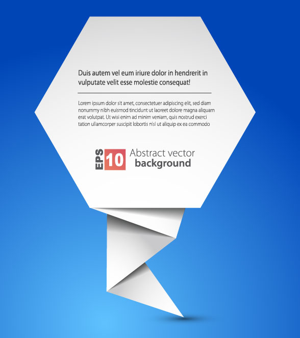 Elements of Abstract Origami vector background 02