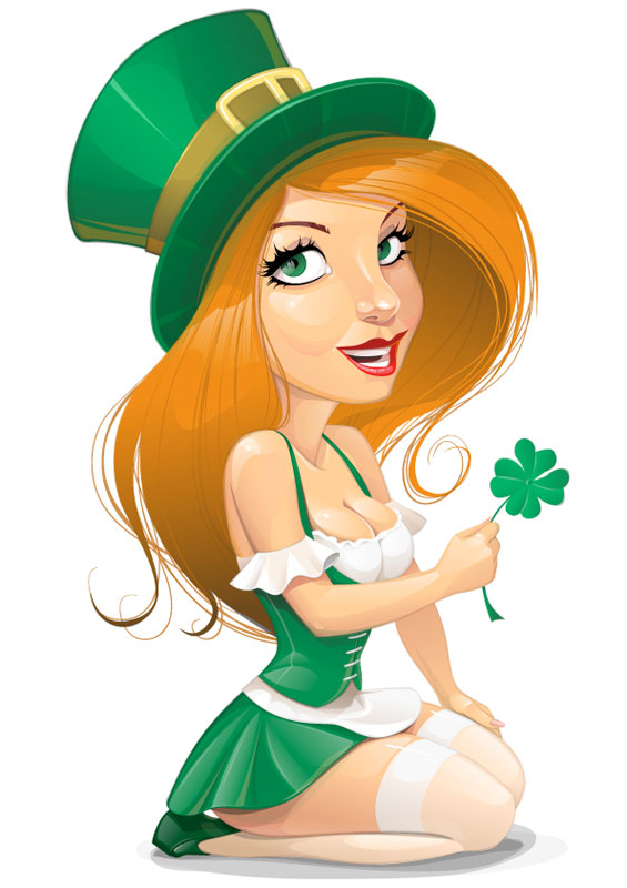 The Cartoon Girl Illustration 04 free vector
