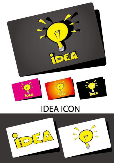 laconic cards design elements vector 05