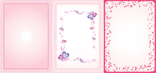 Border heart vector
