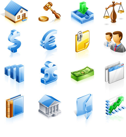Financial icon vector vector