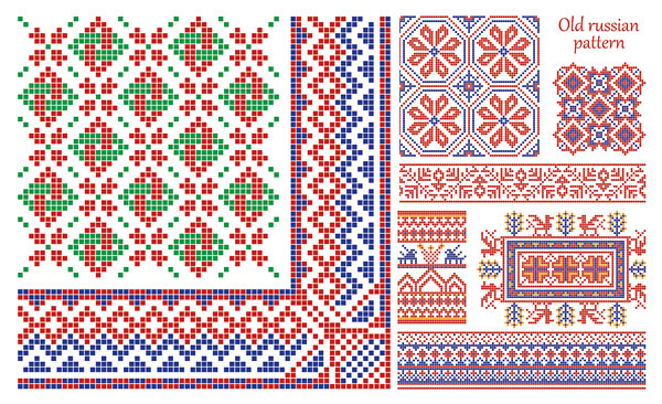 pixel pattern border 