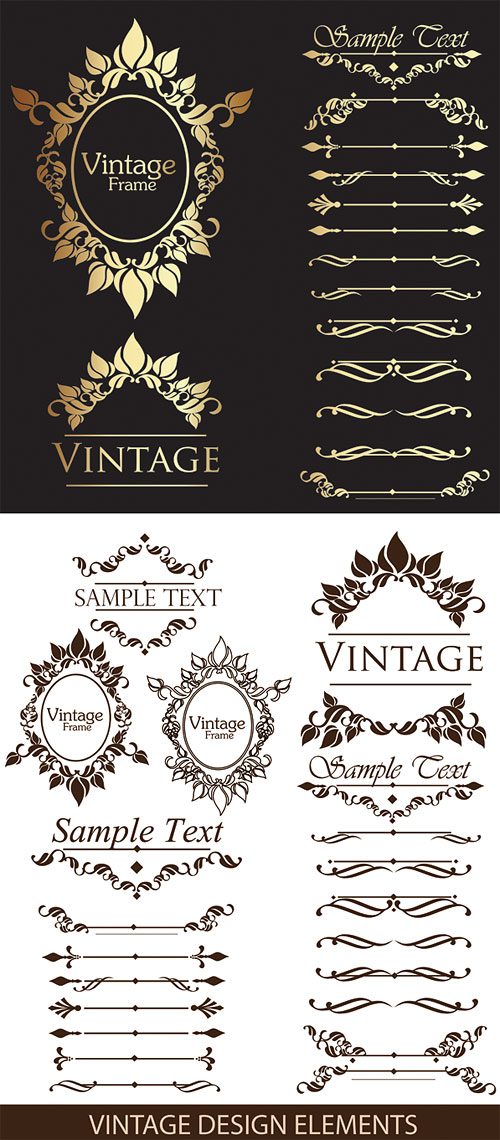 Gorgeous floral Border vector