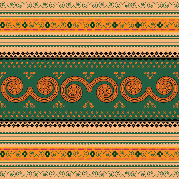 Ornate antique frame vector