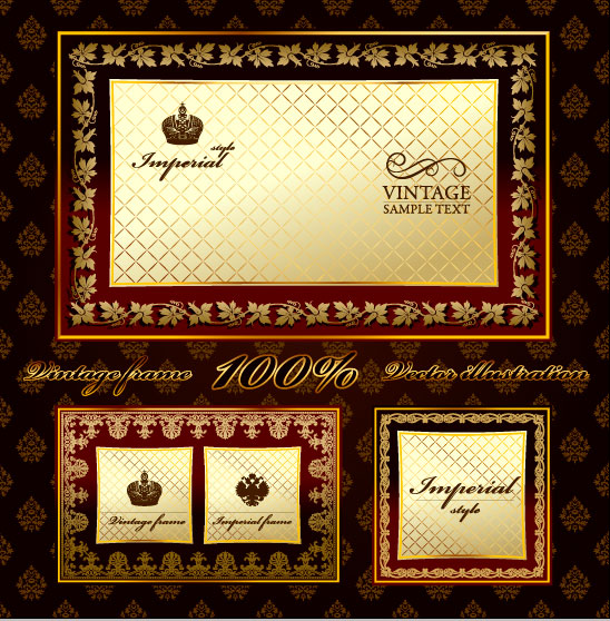 Ornate floral frame 1 vector