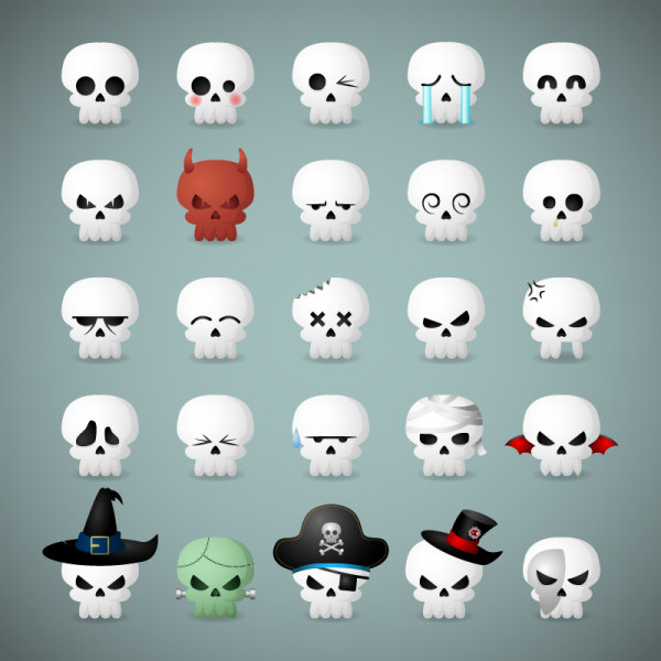skull icons funny 