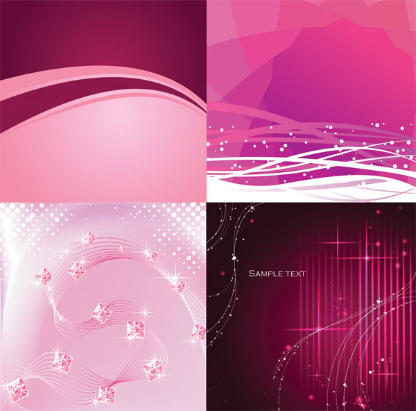 Purple dynamic lines background vector