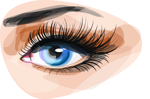 Beautiful Eyes Vector graphic 05