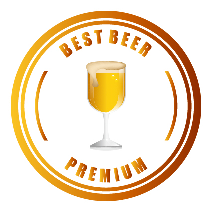 Beer stickers creative design material 02