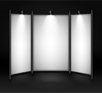 Blank exhibition Object vector 05