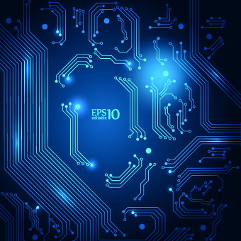 Shiny Blue technology style backgorund 02