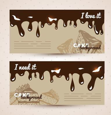 cupcake banners background vector 05 Chocolate with cupcake banners background vector 05