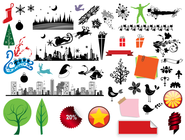 Christmas adornment vector design 03