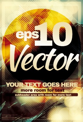 Vintage club flyer cover creative vector 01