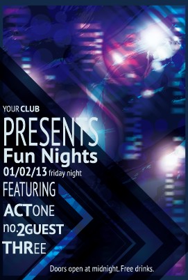 Vintage club flyer cover creative vector 04