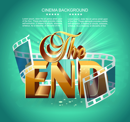 Creative cinema art backgrounds vectors 04