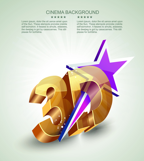 Creative cinema art backgrounds vectors 06