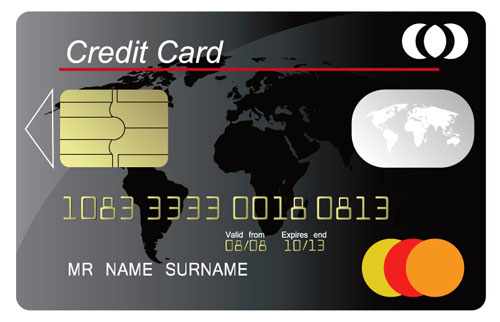 Credit Card vector template set 02