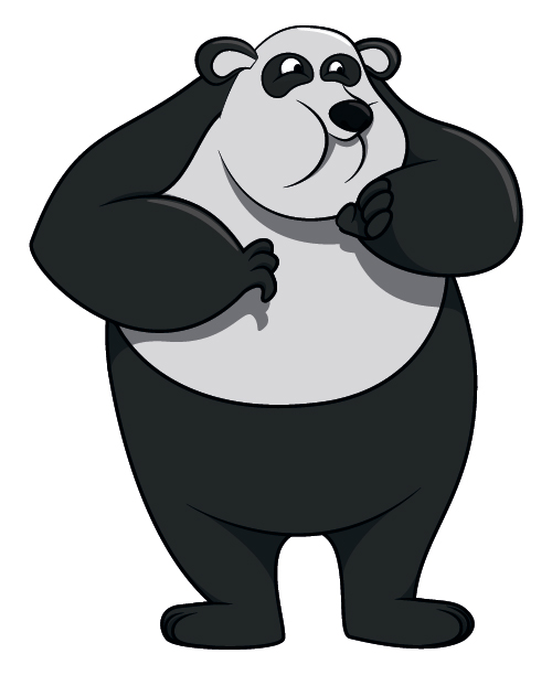 panda cute cartoon cartoon 