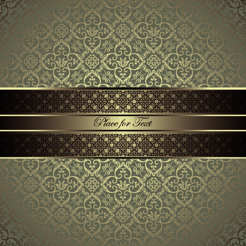 luxurious Damask Patterns background 04