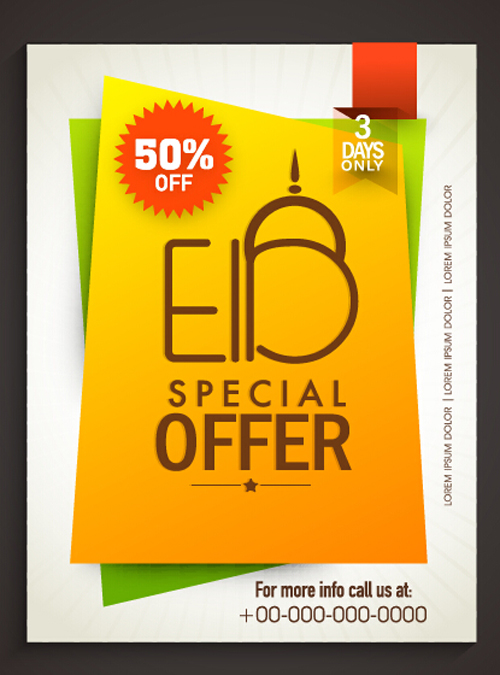 special sale flyer Eid 